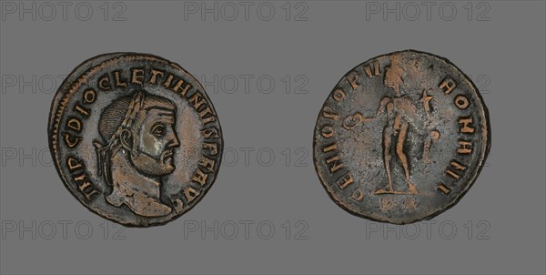Follis (Coin) Portraying Emperor Diocletian, 284-305.