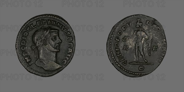 Follis (Coin) Portraying Emperor Diocletian, 298-299.