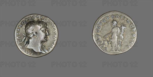 Denarius (Coin) Portraying Emperor Trajan, 103-111.