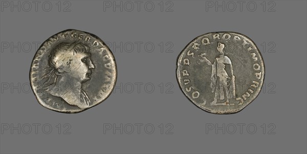 Denarius (Coin) Portraying Emperor Trajan, 103-111.