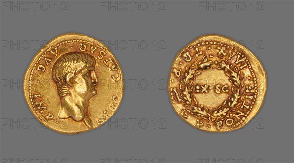 Aureus (Coin) Portraying Emperor Nero, December 57-December 58, issued by Nero (emperor).