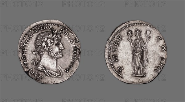 Denarius (Coin) Portraying Emperor Hadrian, 119-22, issued by Hadrian.