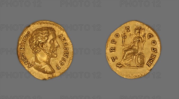 Aureus (Coin) Portraying Emperor Antoninus Pius, 145-161, issued by Antoninus Pius.