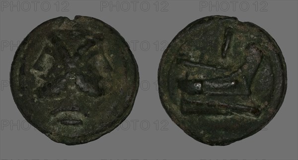 As (Coin) Depicting the God Janus, 225-217 BCE.