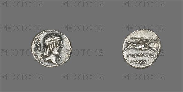 Denarius (Coin) Depicting the God Apollo, 90 BCE.