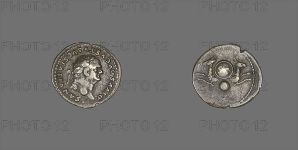 Denarius (Coin) Portraying Emperor Vespasian, 80-81.