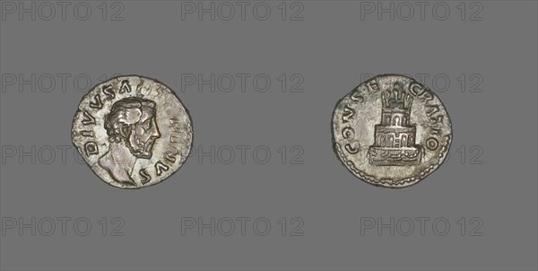 Denarius (Coin) Portraying Emperor Antoninus Pius, 176-180, struck by Marcus Aurelius.