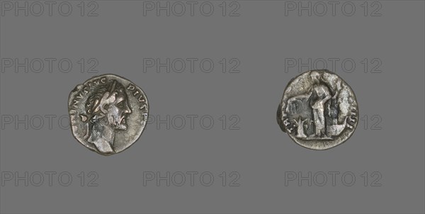Denarius (Coin) Portraying Emperor Antoninus Pius, 157-158.