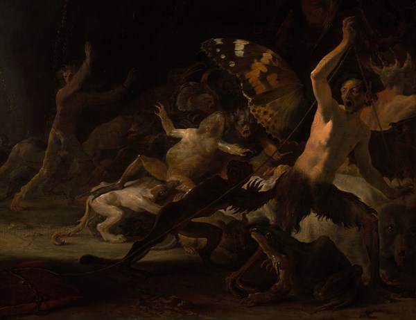 A Witches' Sabbath, c. 1650. Detail from a larger artwork.