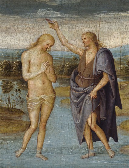 The Baptism of Christ, 1500/05. Detail from a larger artwork.