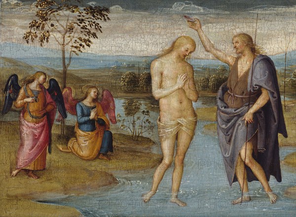 The Baptism of Christ, 1500/05. Detail from a larger artwork.