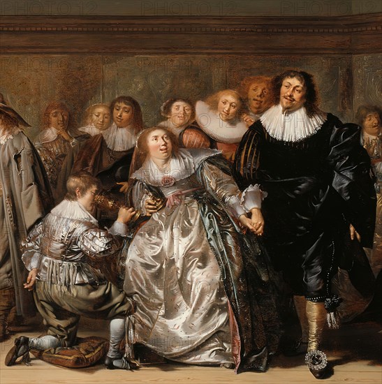 An Elegant Company, 1632. Detail from a larger artwork.