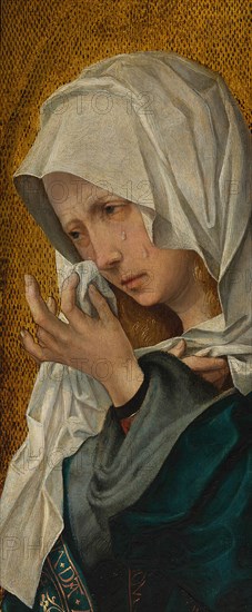 The Virgin and Saint John the Evangelist, c. 1520. Workshop of Jacob Cornelisz. van Oostsanen (Master of the Berlin Sketchbook?). Detail from a larger artwork.