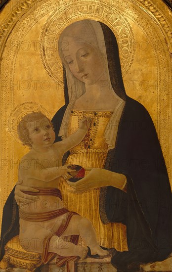 Madonna and Child, ca. 1470. Detail from a larger artwork.
