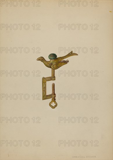 Hummingbird Holder, c. 1940.