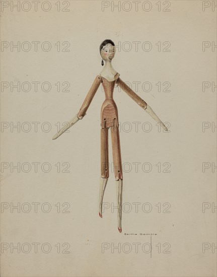 Wooden Doll, c. 1939.