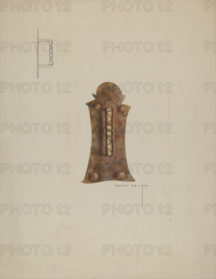 Iron Door Handle, 1935/1942.