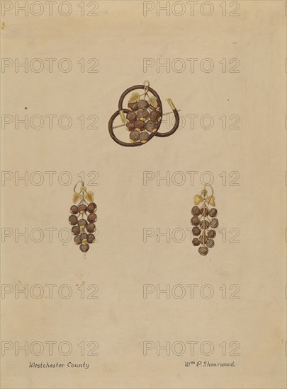 Hair Brooch and Earrings, 1935/1942.