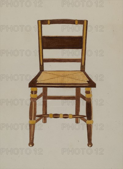 Chair, 1935/1942. (Similiar to Hitchcock chair image 15227).