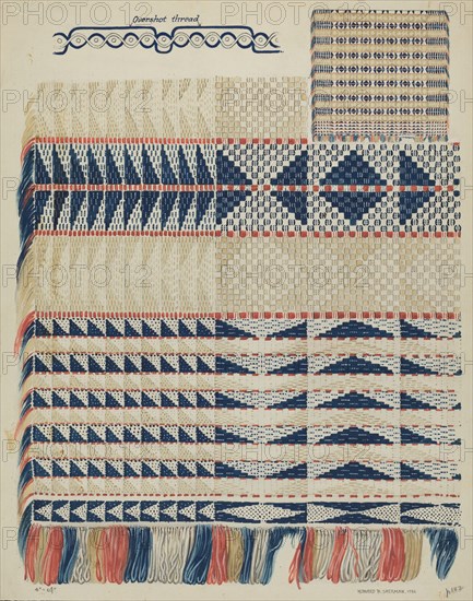Handwoven Coverlet, 1936.