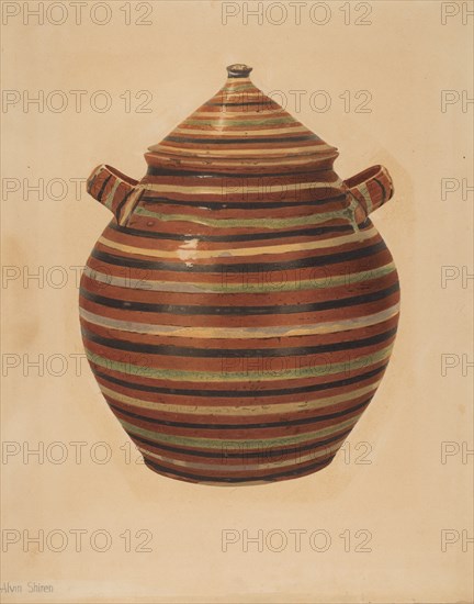 Jar with Cover, c. 1938.