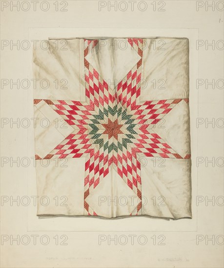 Hand Made Quilt, c. 1938.