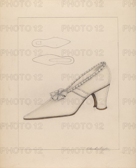 Woman's Shoe, c. 1937.
