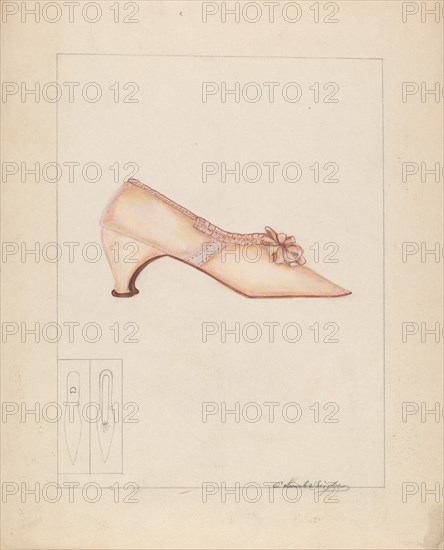 Woman's Shoe, c. 1937.