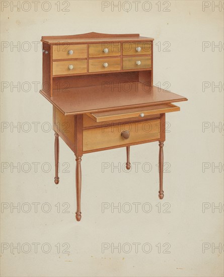 Shaker Sewing Table, c. 1938.