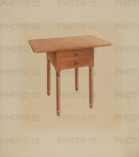 Shaker Table, c. 1938.