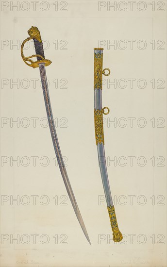 Sword and Sheath, c. 1938.