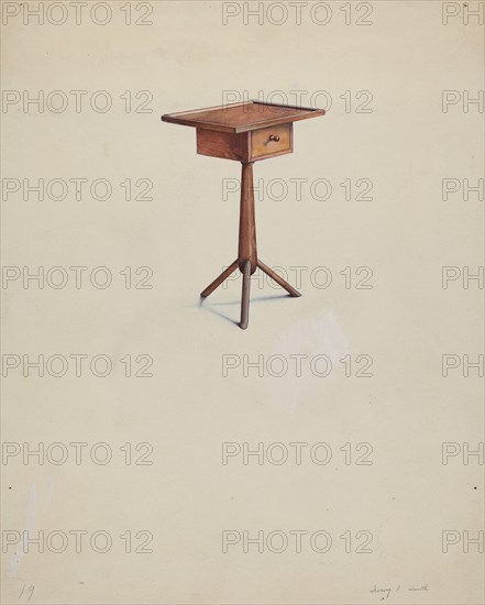 Shaker Peg Leg Stand, 1935/1942.