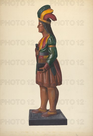 Cigar Store Indian, c. 1937.