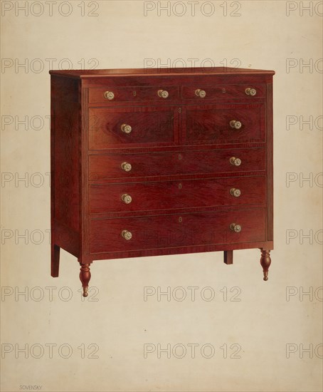 Chest of Drawers, c. 1939.