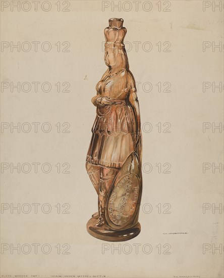 Indian Maiden Bitters Bottle, 1935/1942.