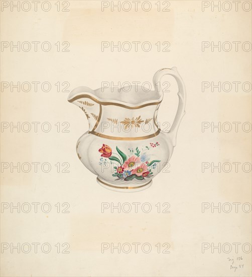 Pitcher, c. 1938.