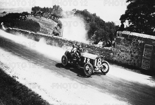 Locomobile of American racing driver Joe Tracy, Gordon Bennett Cup, Auvergne, France, 1905. Creator: Unknown.