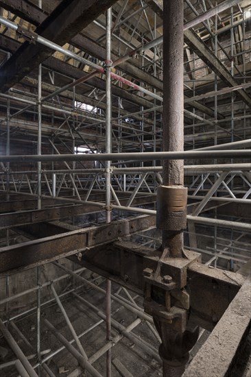 Interior of the kiln, Shrewsbury Flaxmill Maltings, Shropshire, 2019. Creator: Steven Baker.