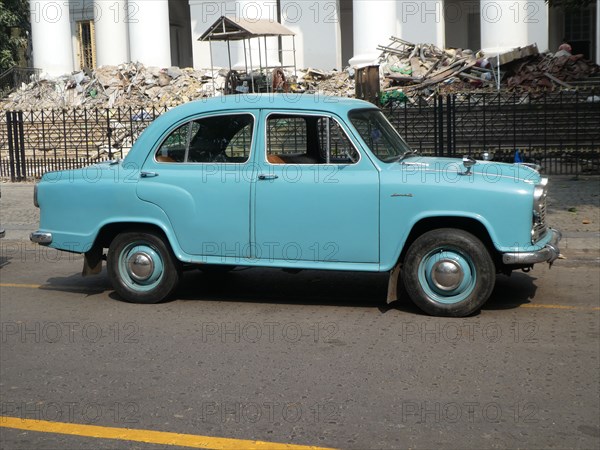 Hindustan Ambassador Mark II, Kolkata, India, 2019. Creator: Unknown.