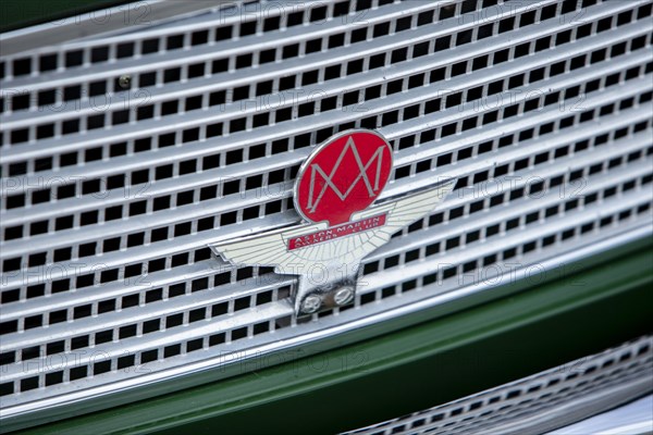 Aston Martin owners club badge on a 1961 Aston Martin DB4 GT previously owned by Donald Campbell. Creator: Unknown.