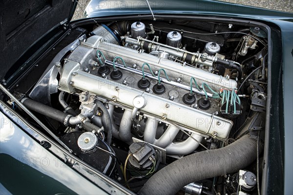 Engine of a 1965 Aston Martin DB5. Creator: Unknown.