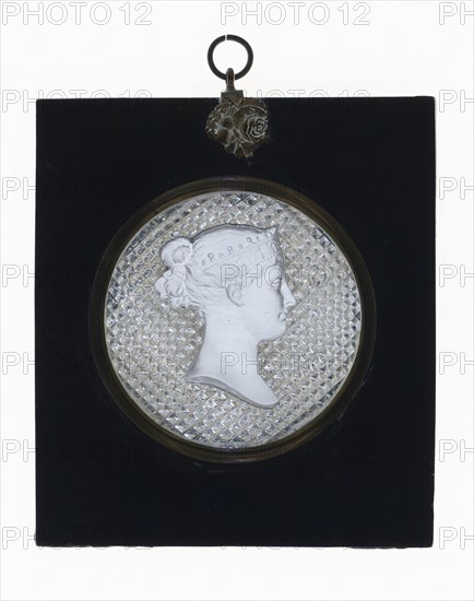 Portrait Plaque, England, 1820/30. Creator: Apsley Pellatt and Company.