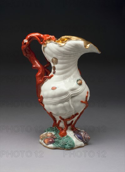 Ewer, Capodimonte, c. 1745. Creators: Capodimonte Porcelain Manufactory, Giuseppe Gricci.