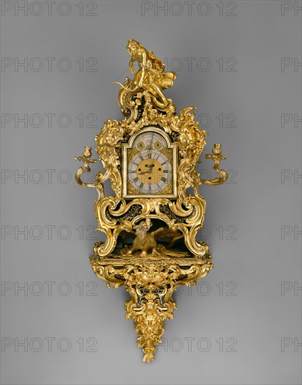 Wall Clock, France, 1735/40. Creators: Jean-Pierre Latz, Francis Bayley.