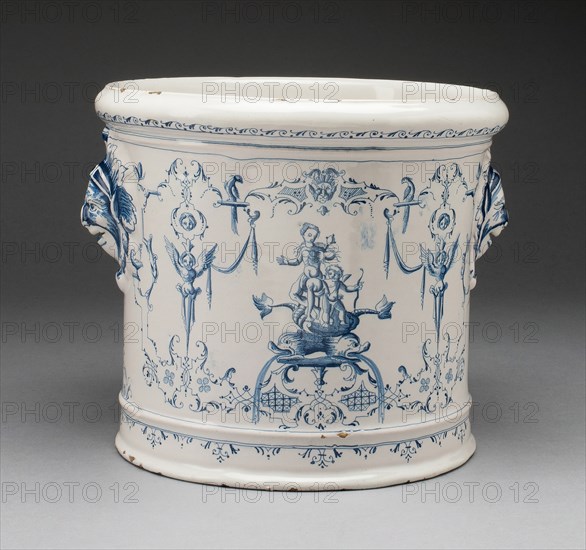 Bottle Cooler, Moustiers-Sainte Marie, 1700/1720. Creator: Clérissy Pottery Factory.