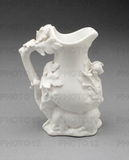 Goat and Bee Cream Jug, Coalport, c. 1830. Creator: Coalport Porcelain Factory.