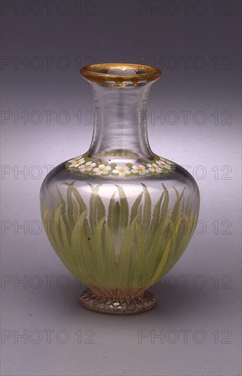 Well Spring Carafe, Lambeth, 1847. Creators: Richard Redgrave, Stangate Glass Works, John Fell Christy.