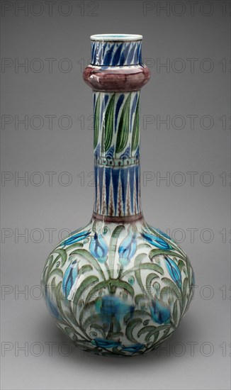 Vase, England, c. 1885. Creator: William de Morgan.