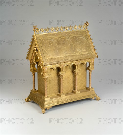 Reliquary, Paris, c. 1851. Creators: Eugène Emmanuel Viollet-le-Duc, Louis Bachelet.