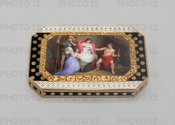 Snuff Box with a Mythological Scene, Switzerland, c. 1814. Creator: Unknown.